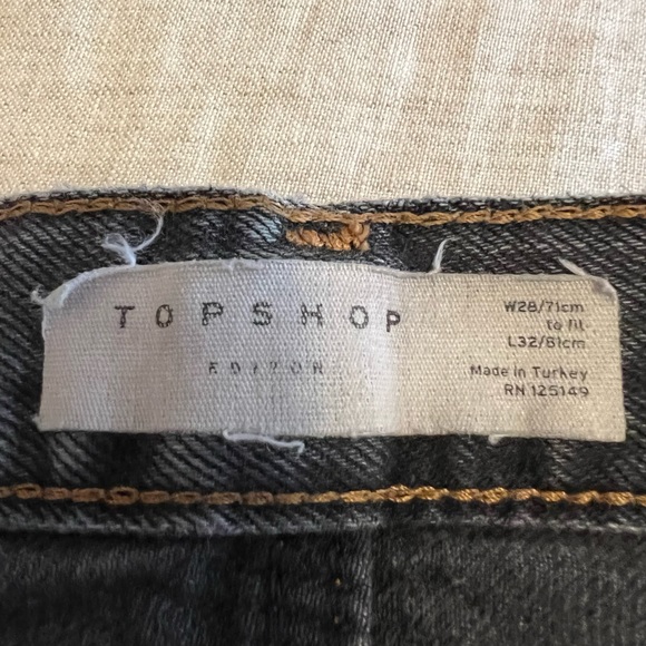 Topshop jeans in washed black - Picture 7 of 7